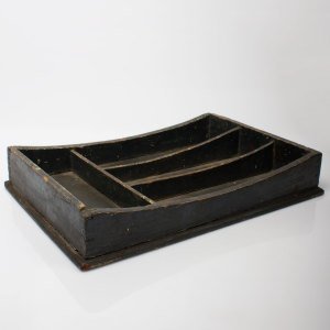 Lacivert Ahşap Bölmeli Alet Tutacağı