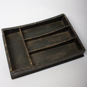 Lacivert Ahşap Bölmeli Alet Tutacağı