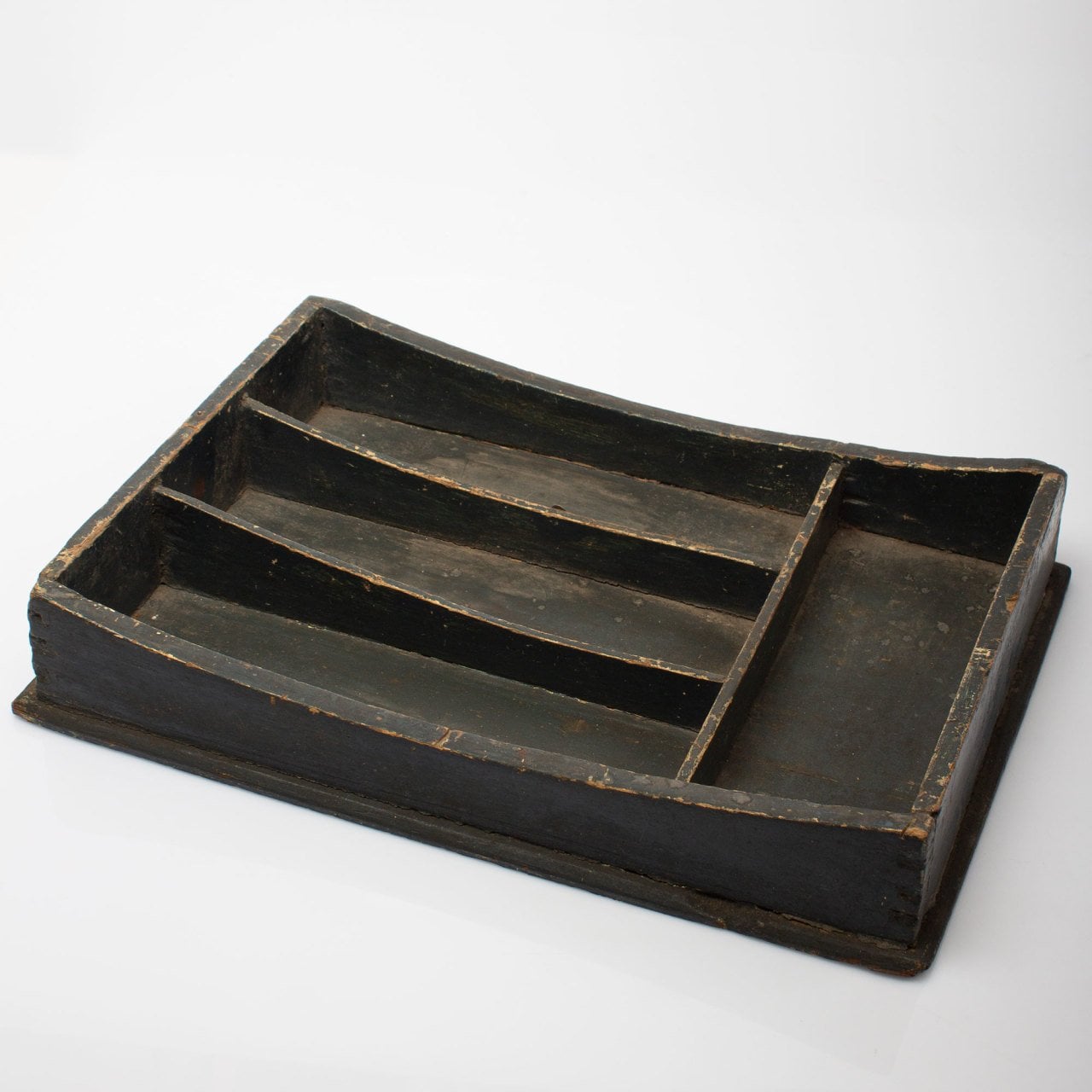 Lacivert Ahşap Bölmeli Alet Tutacağı