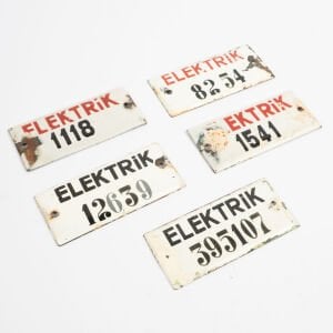 5 Elektrik Plaketi