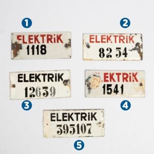 5 Elektrik Plaketi