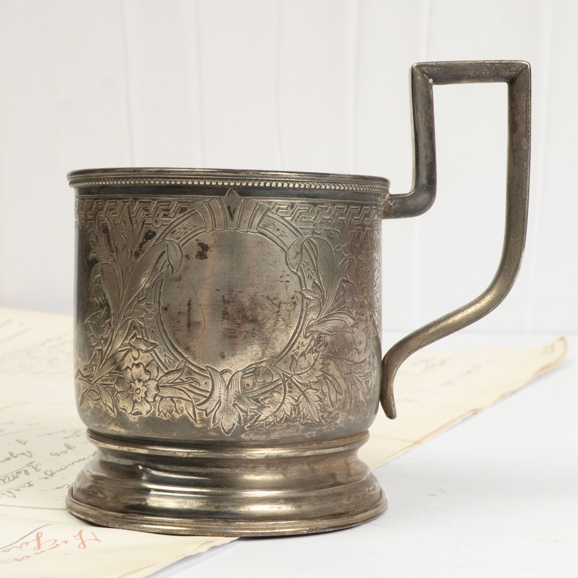 Çarlık Rusya'sı Gümüş Bardak Zarfı