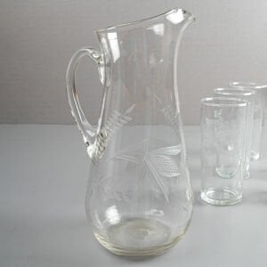 Lale Desenli 6 Bardak ve Sürahi Takım