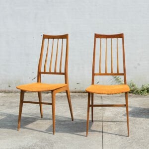Uzun Arkalı Mid-Century Sandalyeler