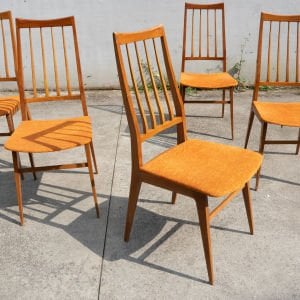 Uzun Arkalı Mid-Century Sandalyeler