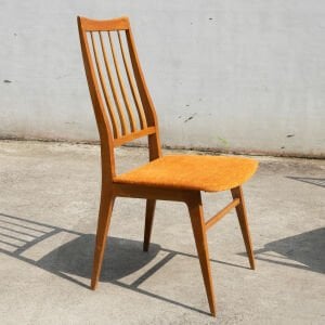 Uzun Arkalı Mid-Century Sandalyeler