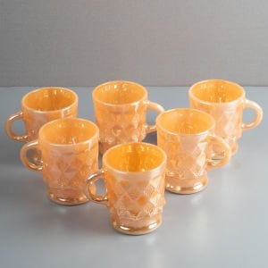 Anchor Hocking – Fire King Kimberly Kupa 6’lı Set
