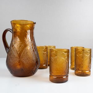 Kartal Cam Sürahi ve 5 Bardağı