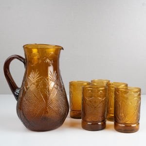 Kartal Cam Sürahi ve 5 Bardağı