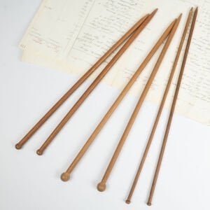 3 Çift Ahşap Örgü Şişi