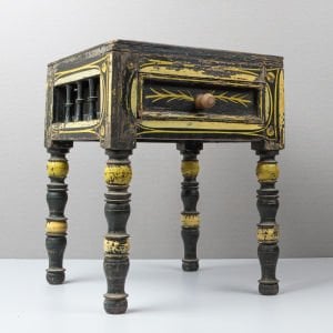 El Boyama Desenli Mini Sehpa