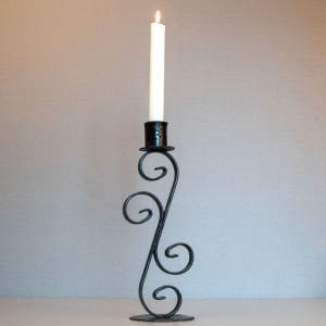 Ferforje Demir Çift Şamdan