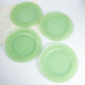 Anchor Hocking Swirl Jadeite Tabaklar