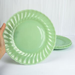 Anchor Hocking Swirl Jadeite Tabaklar