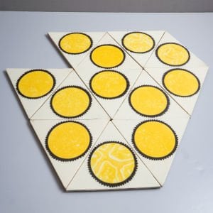 Güneş Desenli Altın Çini Seti