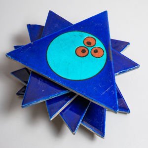 Çintemani Desenli Altın Çini Seti