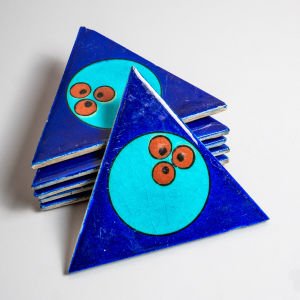 Çintemani Desenli Altın Çini Seti