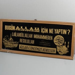 Bugün Allah İçin Ne Yaptın Cam Altı