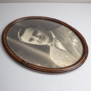 Oval Ahşap Çerçeve