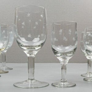 14 Adet Yıldızlı Kadeh