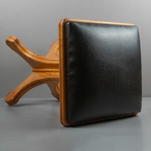 Meşe Art Deco Tabure