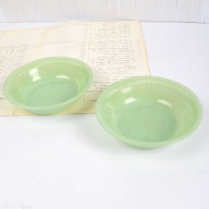 2 Fire King Jadeite Kase