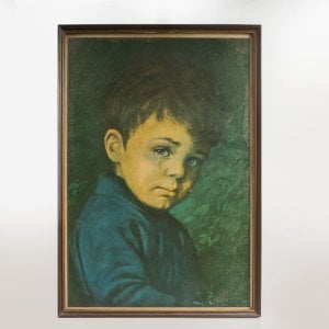 Çerçeveli Ağlayan Çocuk