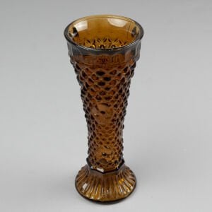 Amber Renkli Kalıp Cam Vazo