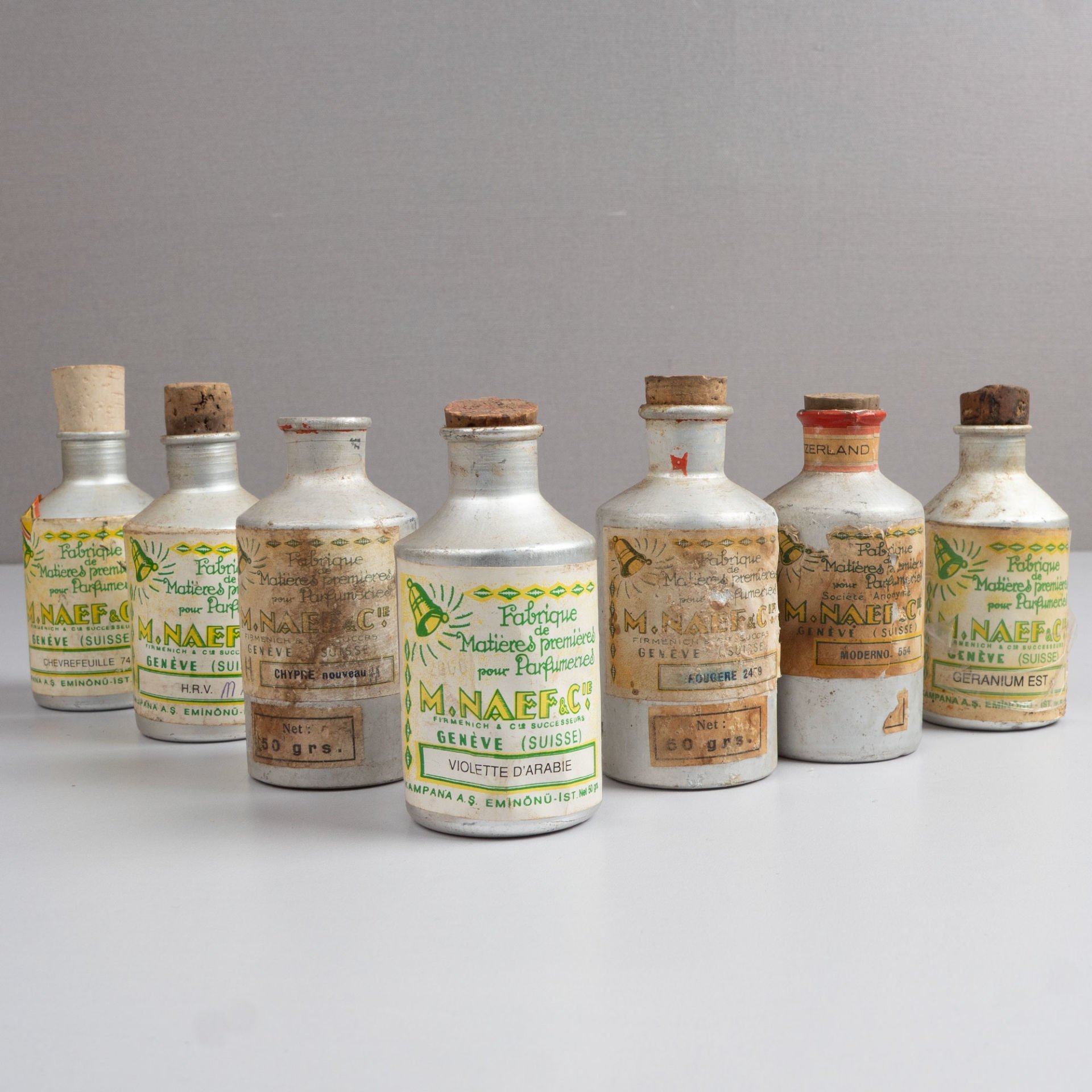 7 Adet Geneve Teneke Parfüm Şişeleri