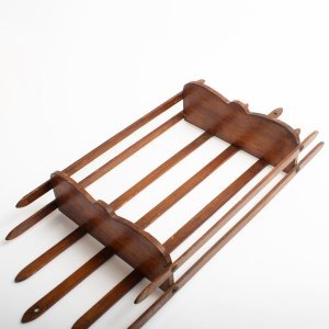 Dikey Çıtalı Çiftli Duvar Rafı