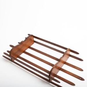 Dikey Çıtalı Çiftli Duvar Rafı