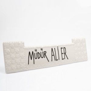 İstanbul Porselen Masa Üzeri İsim Plaketi