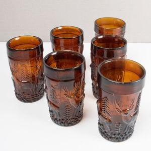 Geyik Kabartmalı Bardak Seti