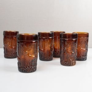 Geyik Kabartmalı Bardak Seti