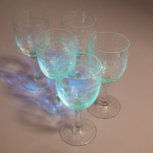 5 Adet Uranyumlu Sherry Kadehi