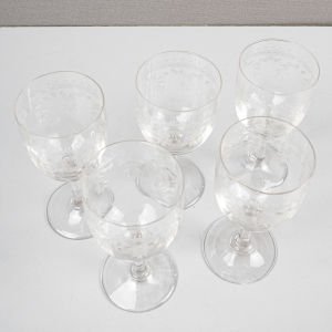 5 Adet Uranyumlu Sherry Kadehi