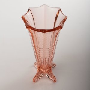 Val Saint Lambert Art Deco Küçük Rosaline Vazo