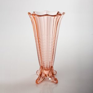 Val Saint Lambert Art Deco Küçük Rosaline Vazo