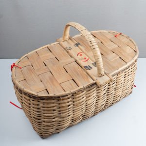 Kapaklı Oval Sepet