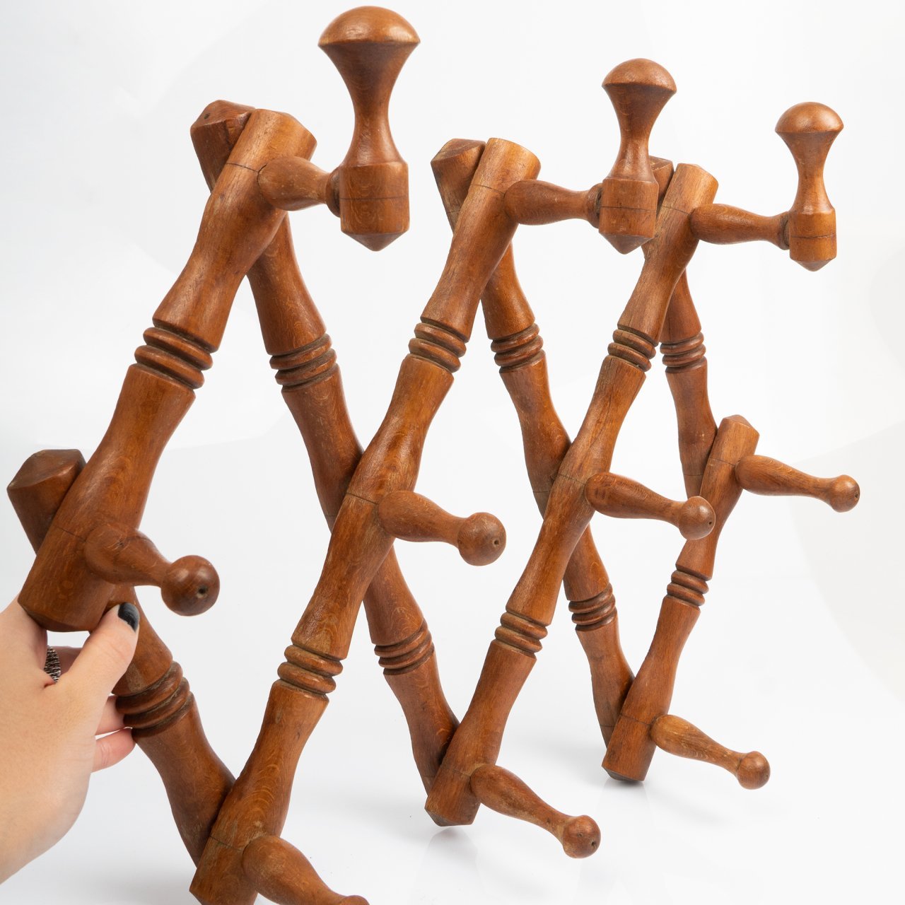 Katlanır Ahşap Askı