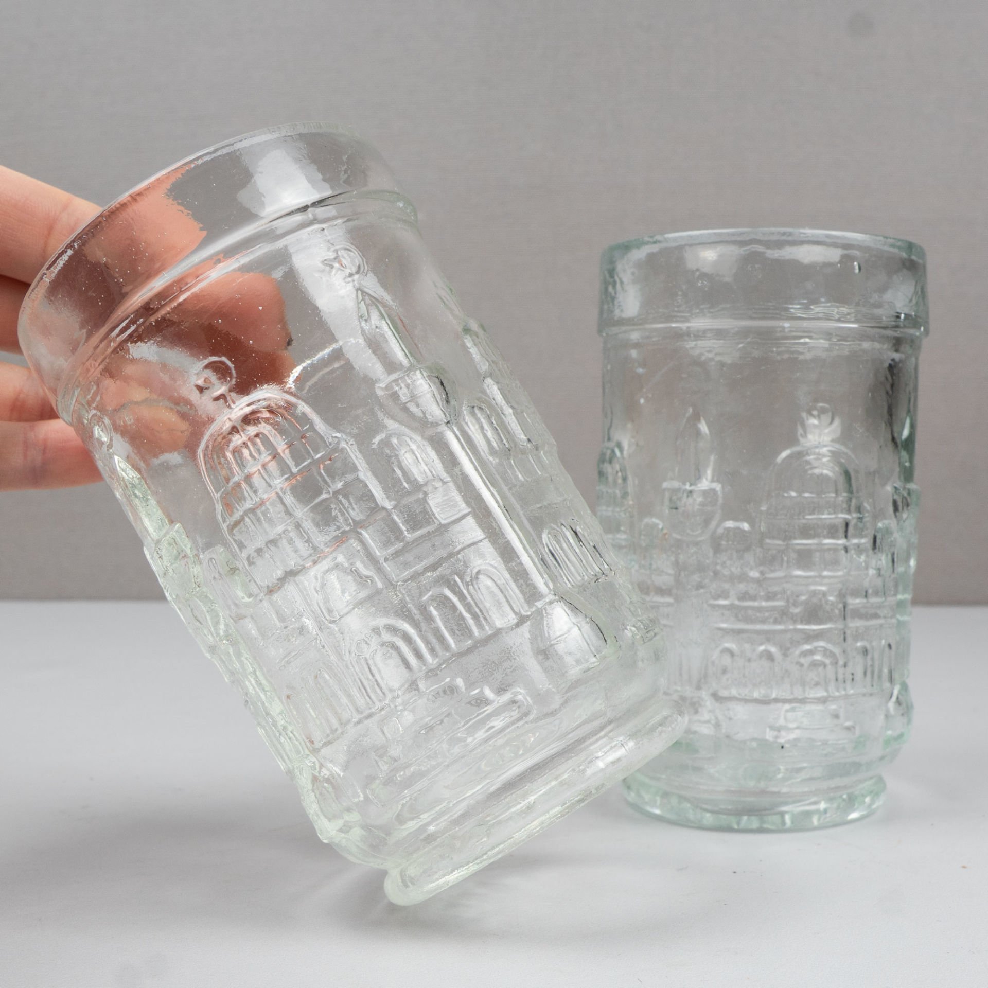 Çift Cami Kabartmalı Bardak