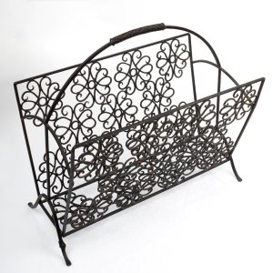 Çiçekli Ferforje Demir Gazetelik