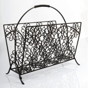 Çiçekli Ferforje Demir Gazetelik