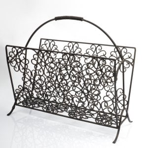 Çiçekli Ferforje Demir Gazetelik