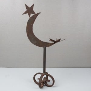 Ay Yıldızlı Ferforje Mumluk