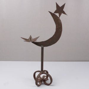 Ay Yıldızlı Ferforje Mumluk