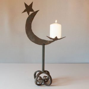 Ay Yıldızlı Ferforje Mumluk