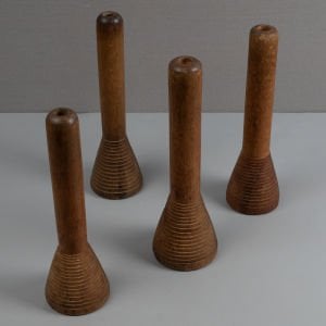 4 Adet Ahşap Bobin