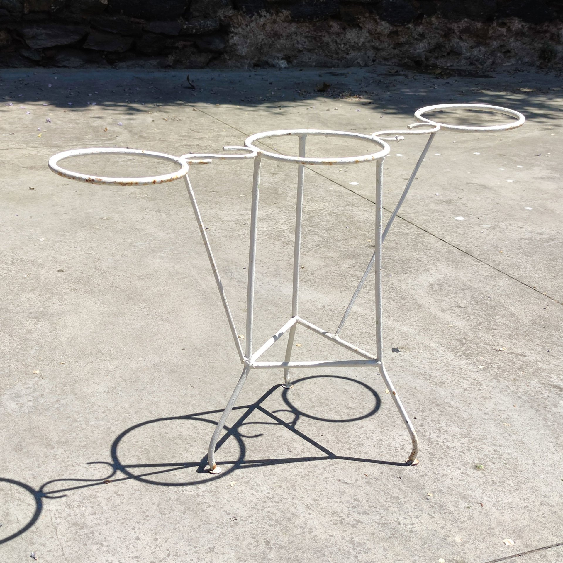 Üçlü Demir Saksı Tutacağı