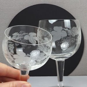 Üzüm Desenli Kadehler / Küçük